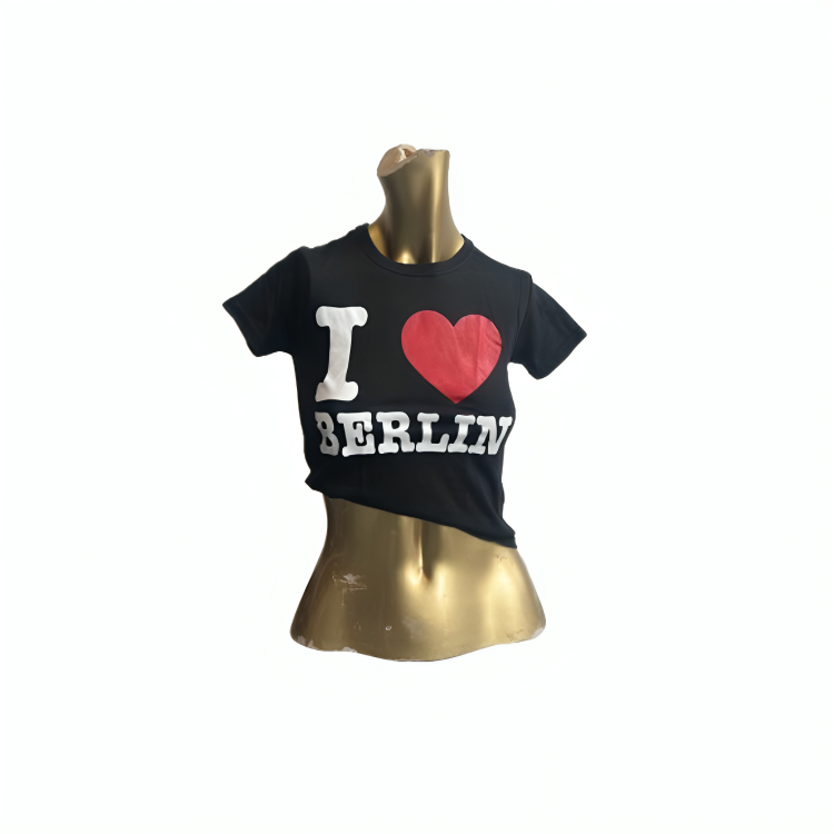 I ♥️ BERLIN Crop-Top schwarz
