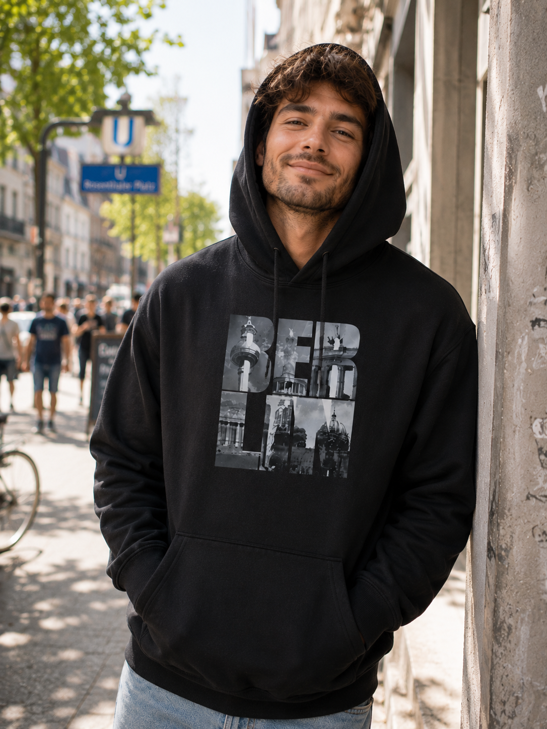 BERLIN Rasta Jumper schwarz