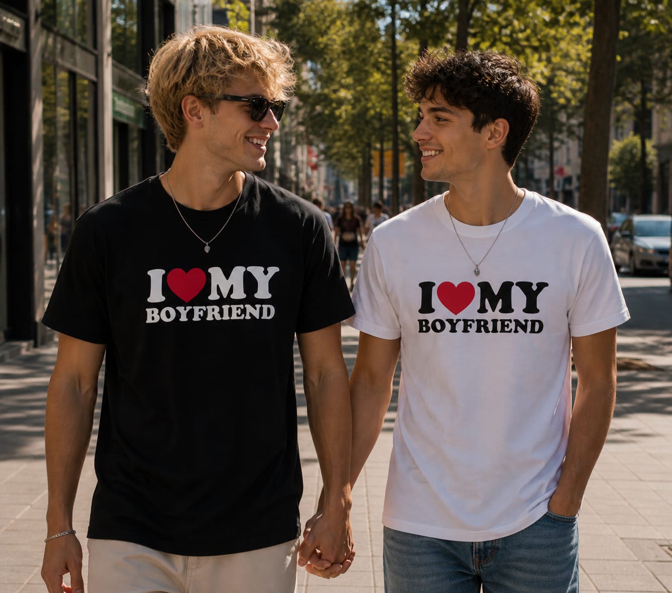 I ♥️ MY GIRLFRIEND T-Shirt schwarz