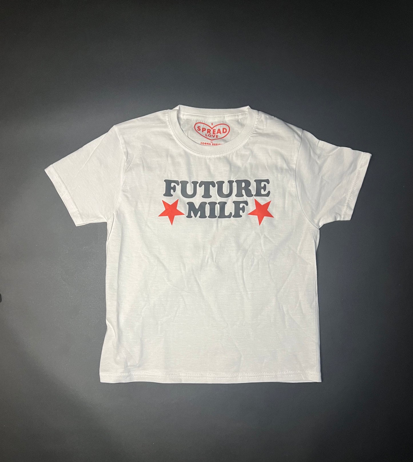 FUTURE MILF Crop-Top weiß