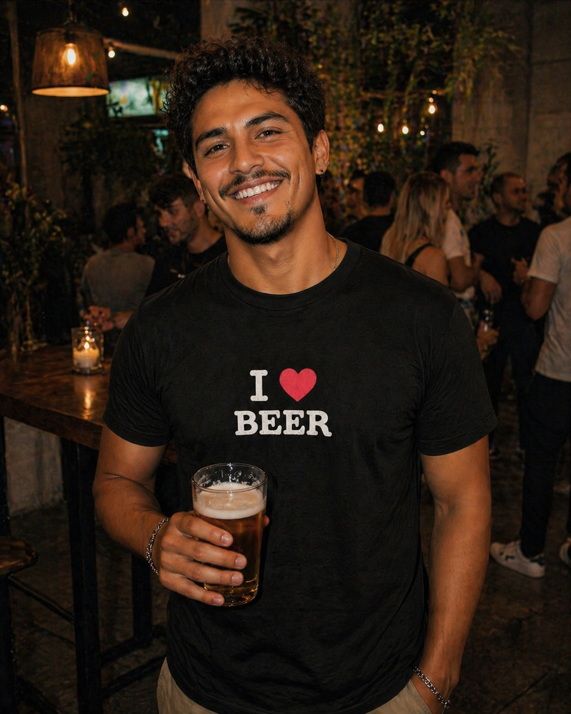 I ♥️ BEER T-shirt Black