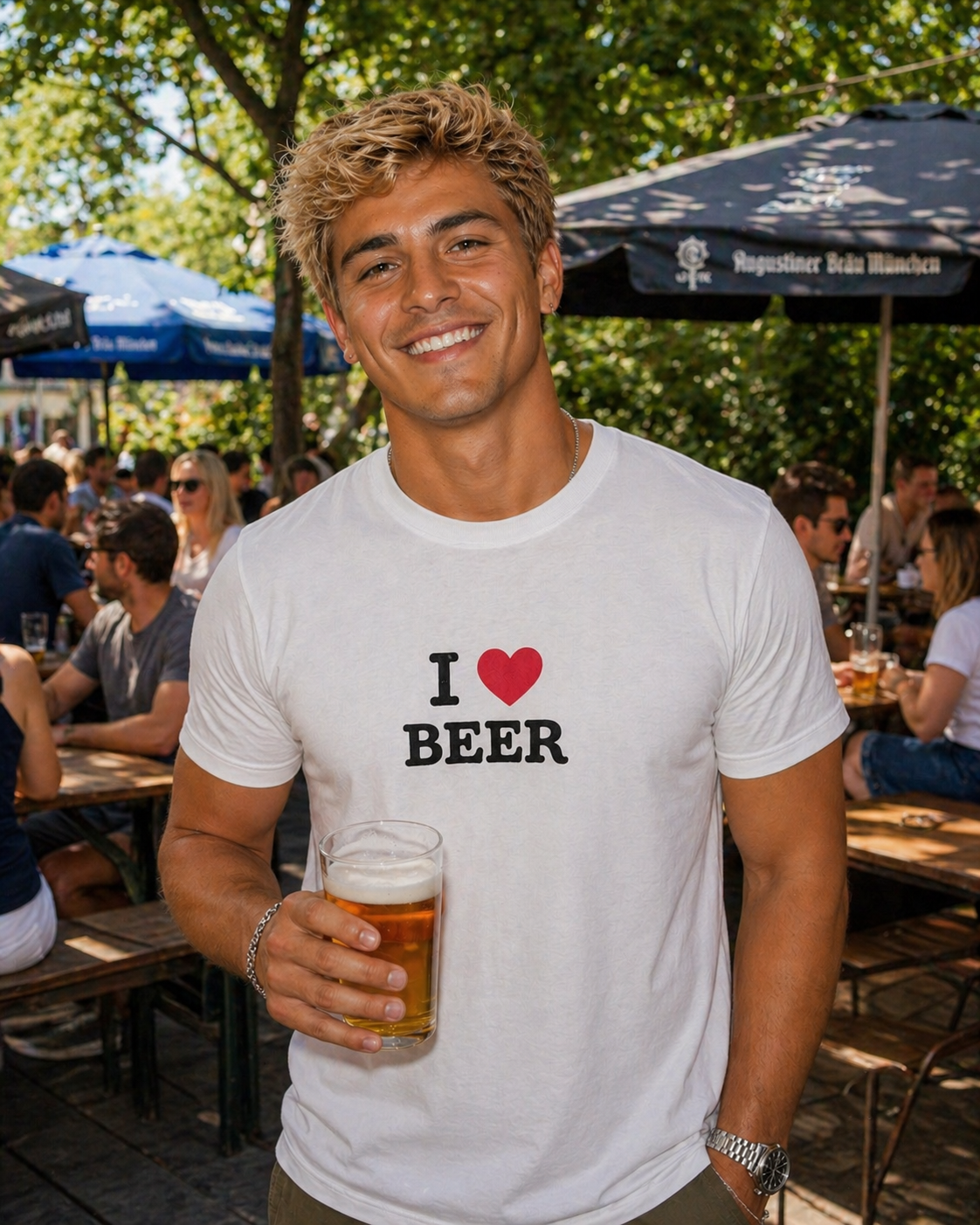 I ♥️ BEER T-shirt White