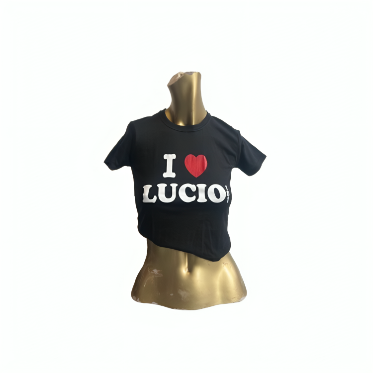 I ♥️ LUCIO Crop-Top schwarz