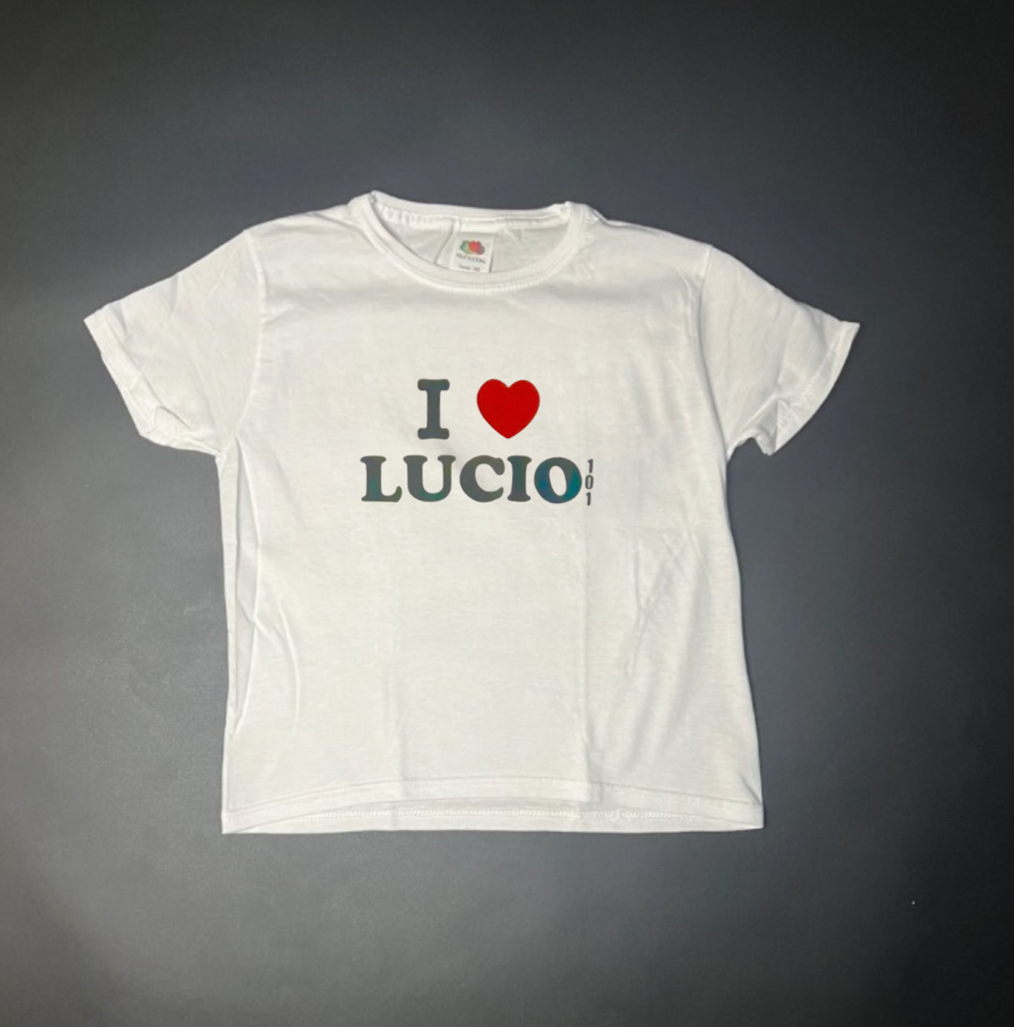I ♥️ LUCIO Crop-Top weiß