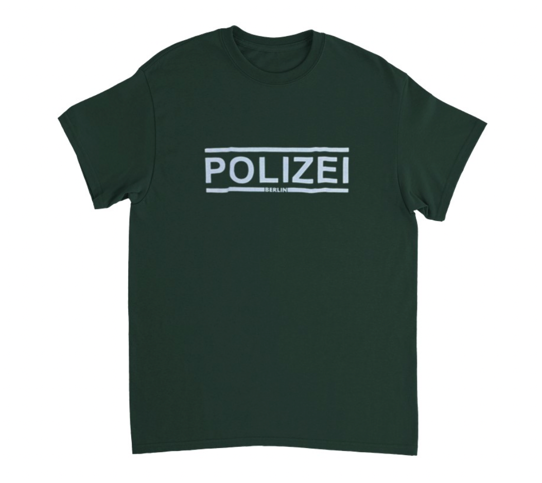 Polizei Berlin T-Shirt grün