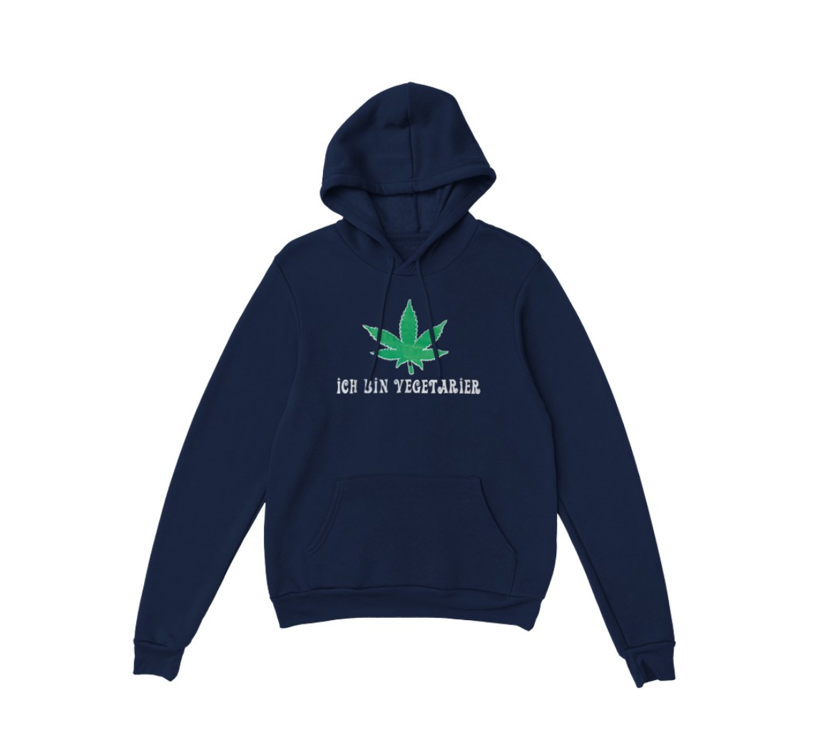 ICH BIN VEGETARIER Jumper navy