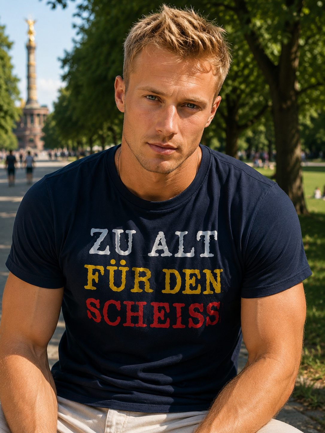 Zu alt für den Scheiss T-shirt Navy