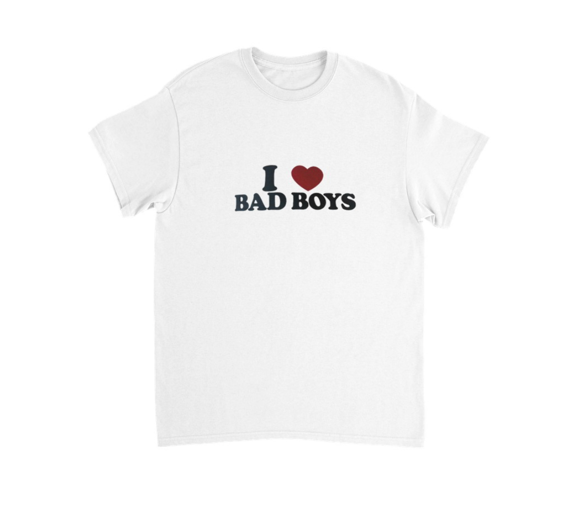 I ♥️ BAD BOYS T-Shirt weiß