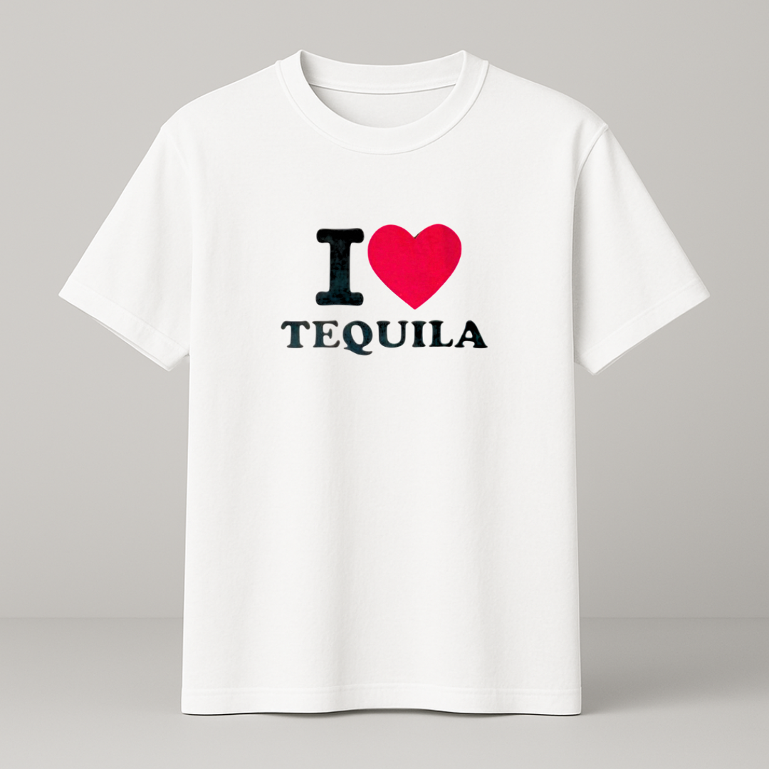 I ♥️ TEQUILA T-Shirt weiß
