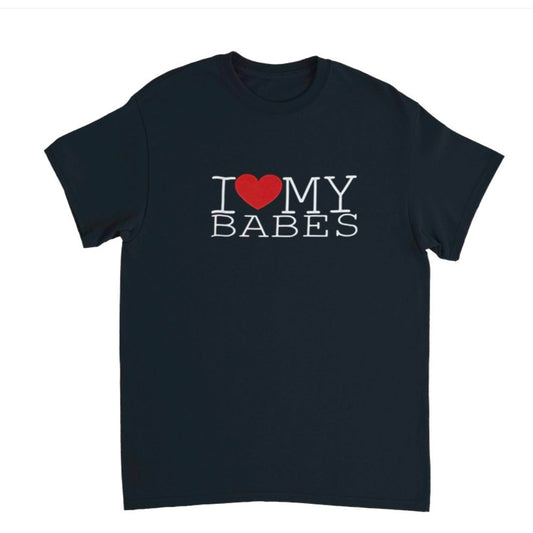 I ♥️ MY BABES T-Shirt schwarz