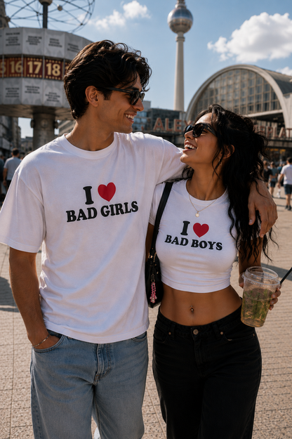 I ♥️ BAD GIRLS Crop-Top schwarz