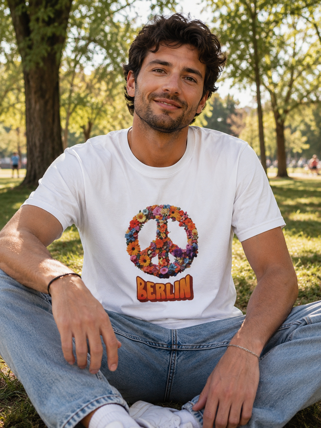 BERLIN Peace T-Shirt weiß