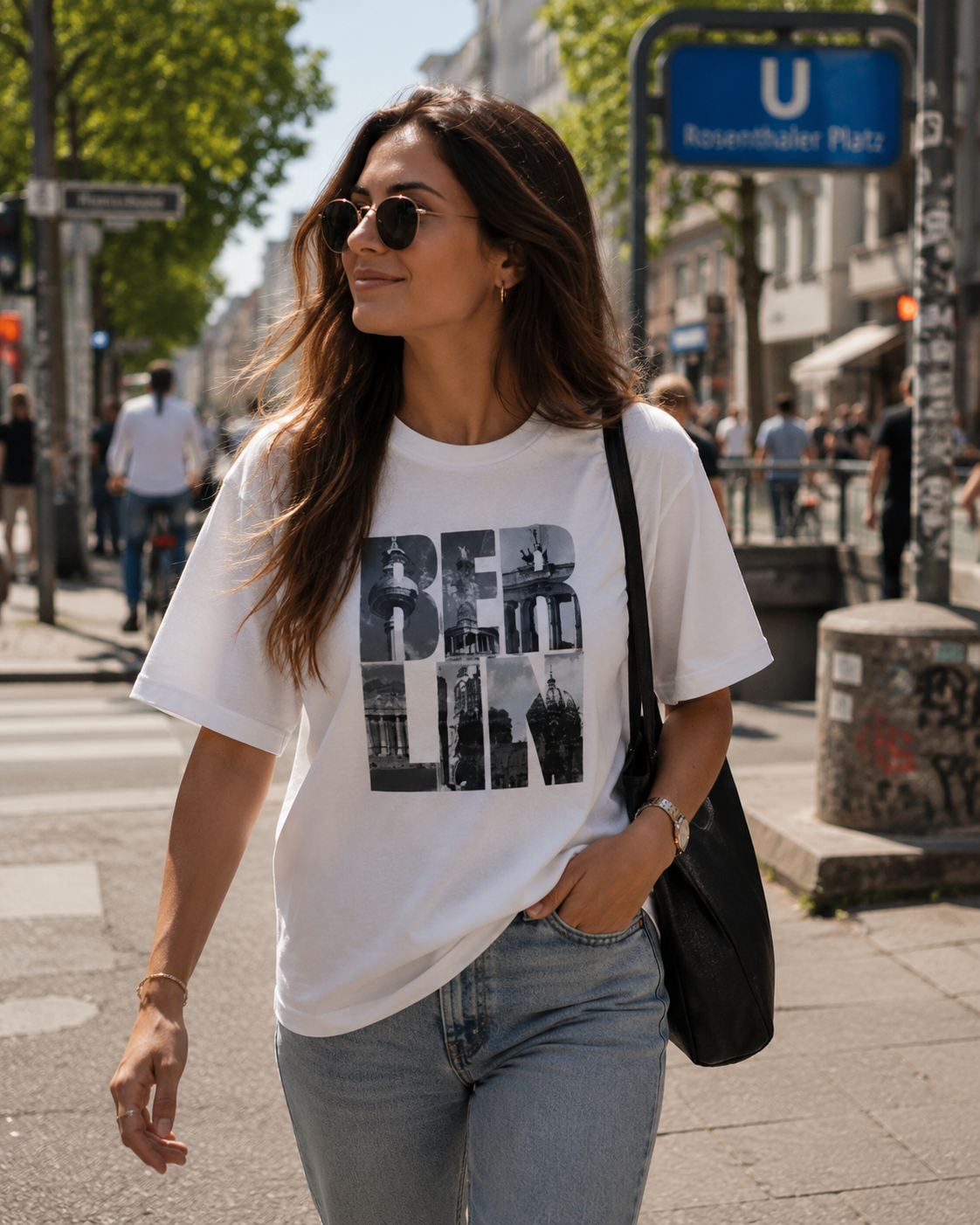 BERLIN Rasta T-Shirt weiß