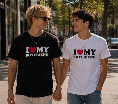 I ♥️ MY GIRLFRIEND T-Shirt schwarz