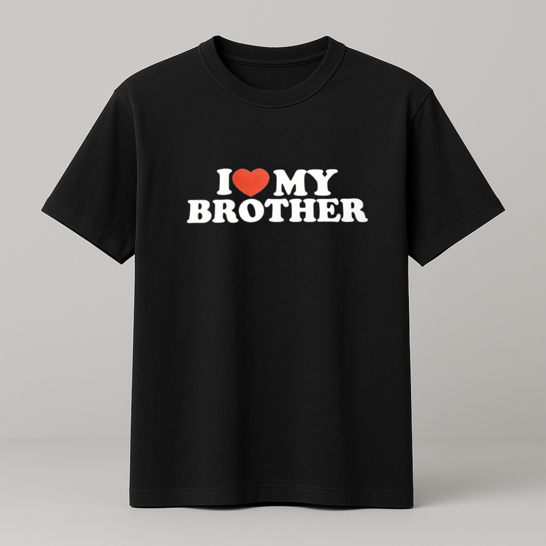 I ♥️ MY BROTHER T-Shirt schwarz