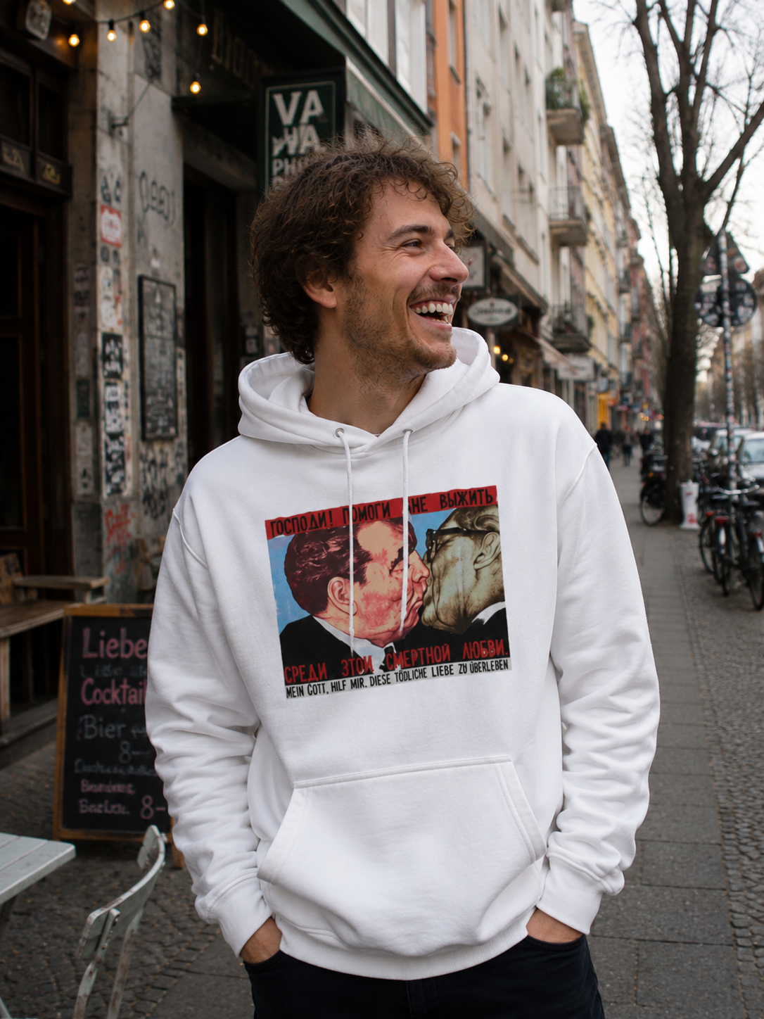 Bruder Kuss Jumper weiß