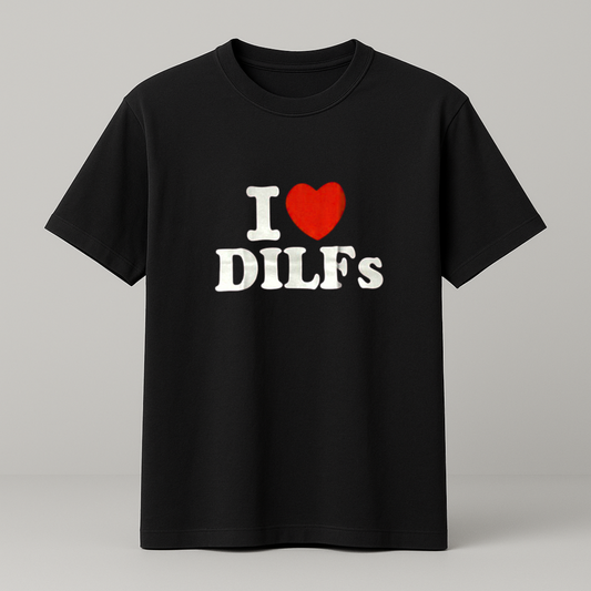 I ♥️ Dilfs T-Shirt schwarz