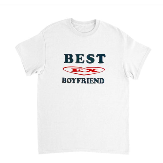 BEST EX BOYFRIEND T-Shirt weiß