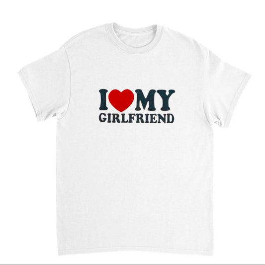 I ♥️ MY GIRLFRIEND T-Shirt weiß