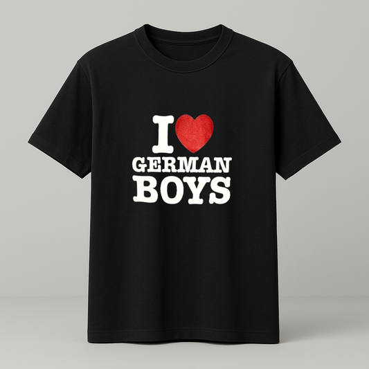 I ♥️ GERMAN BOYS T-Shirt schwarz