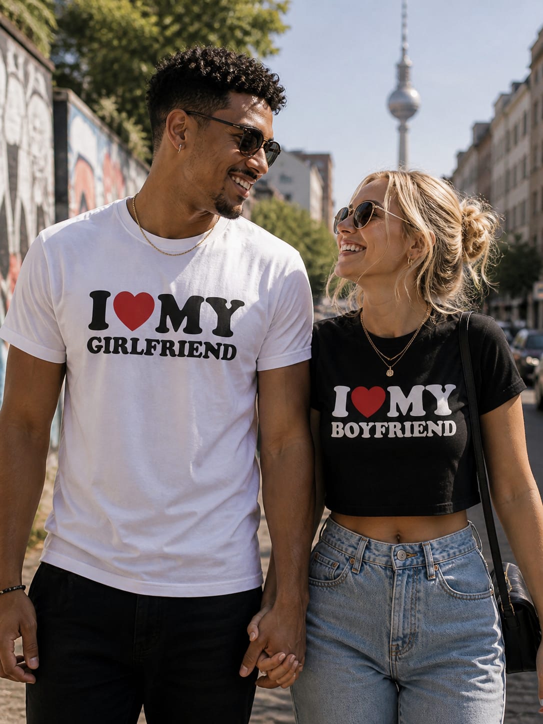 I ♥️ MY GIRLFRIEND T-Shirt weiß