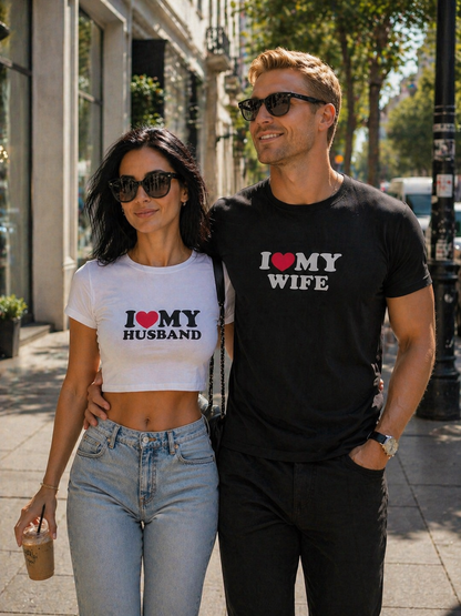 I ♥️ MY HUSBAND T-Shirt (weiß)