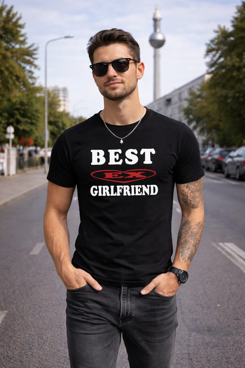 BEST EX GIRLFRIEND T-Shirt schwarz
