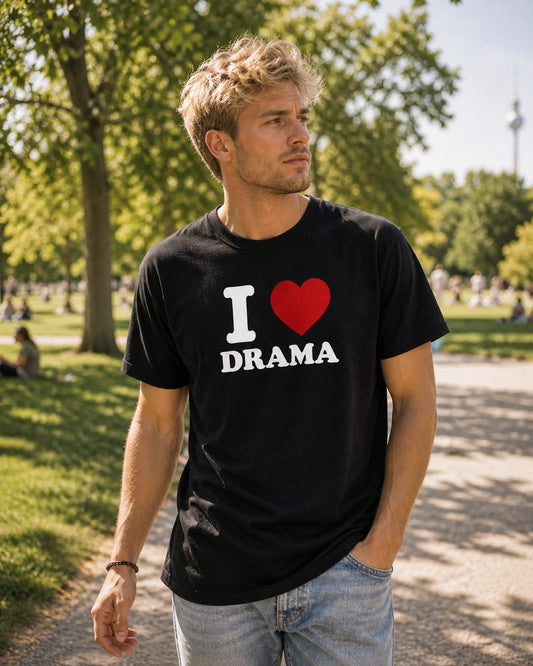 I ♥️ DRAMA T-Shirt schwarz