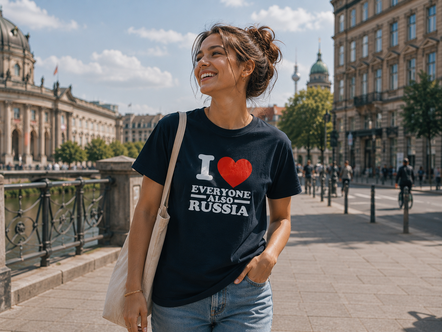 I ♥️ EVERYONE ALSO RUSSIA T-Shirt schwarz