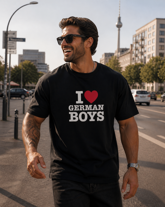 I ♥️ GERMAN BOYS T-Shirt schwarz
