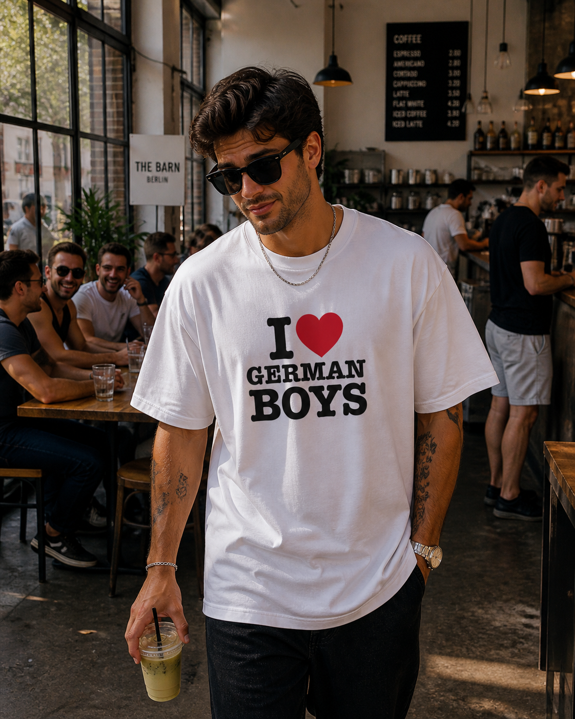I ♥️ GERMAN BOYS T-Shirt weiß