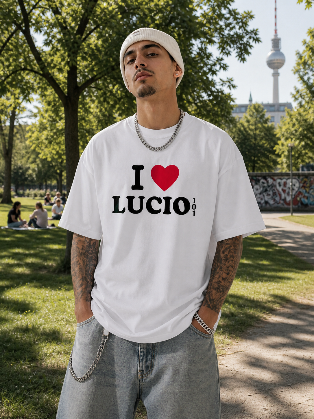 I ♥️ LUCIO 101 T-Shirt weiß
