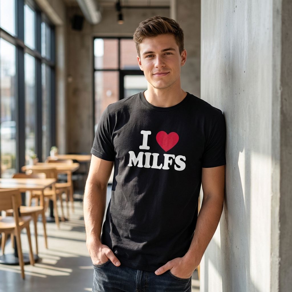 I ♥️ MILFS T-Shirt schwarz