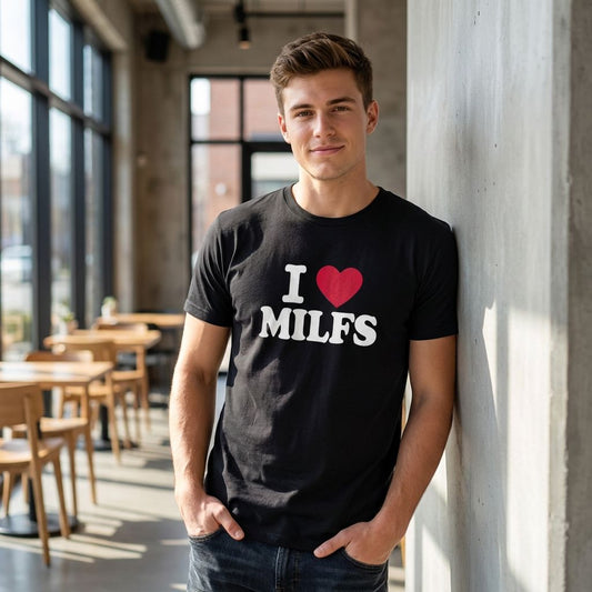 I ♥️ MILFS T-Shirt schwarz