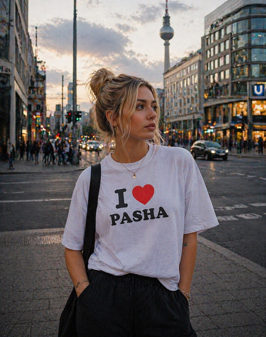 I ♥️ PASHA T-Shirt weiß