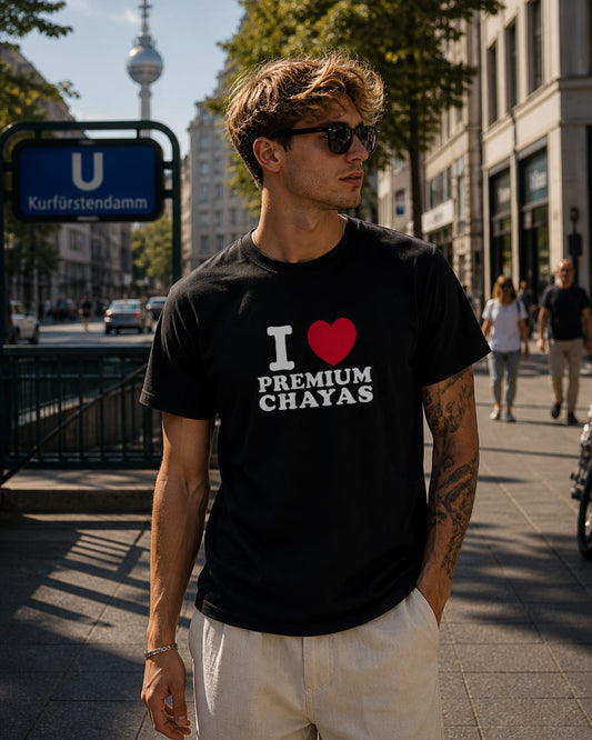 I ♥️ PREMIUM CHAYAS T-Shirt schwarz