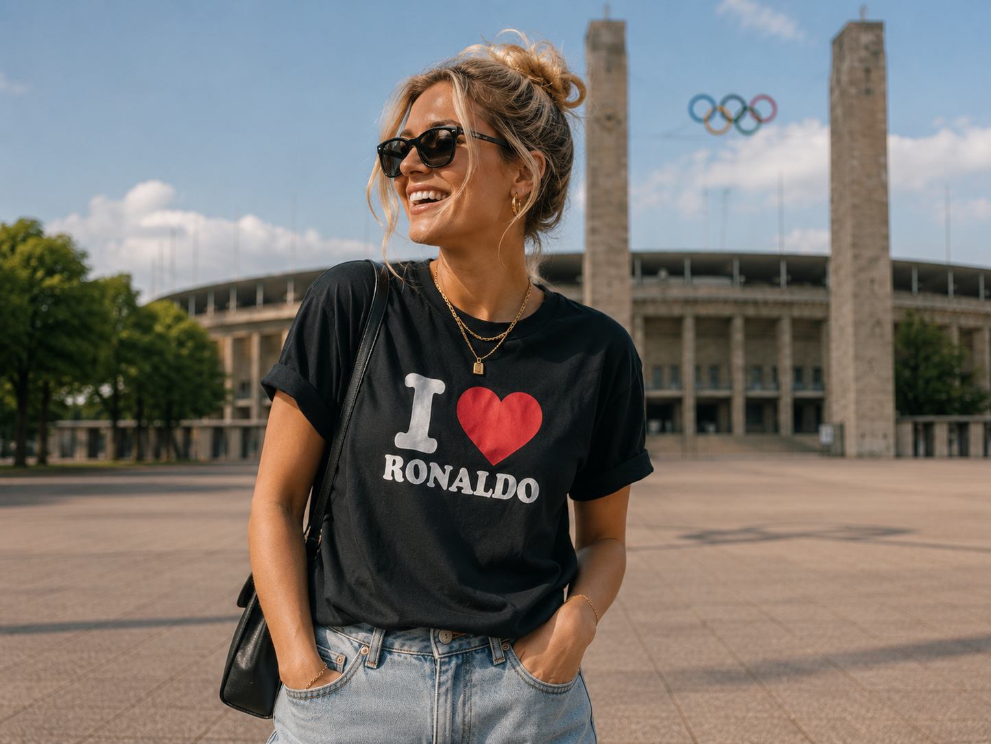 I ♥️ RONALDO T-Shirt schwarz