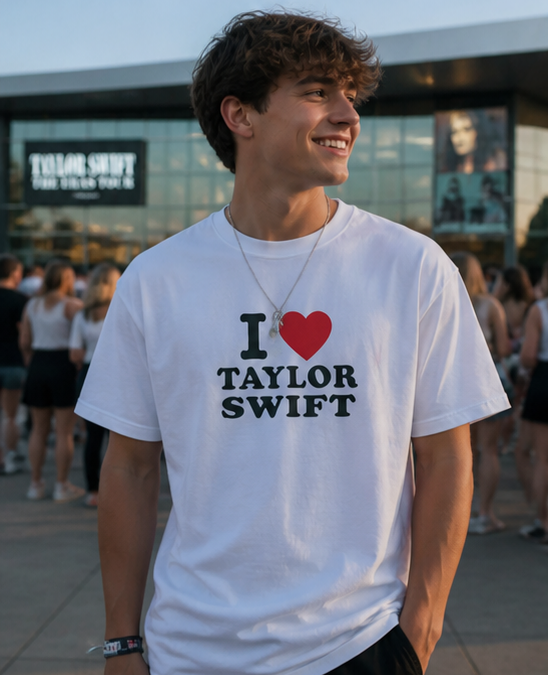 I ♥️ TAYLOR SWIFT T-Shirt weiß