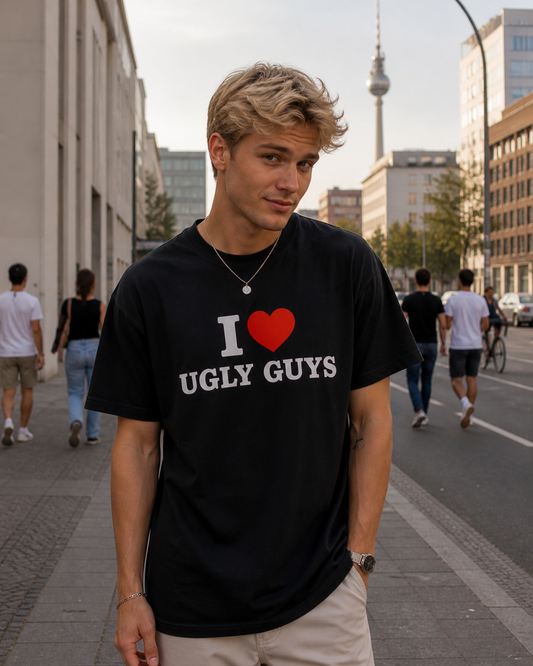 I ♥️ UGLY GUYS T-Shirt schwarz