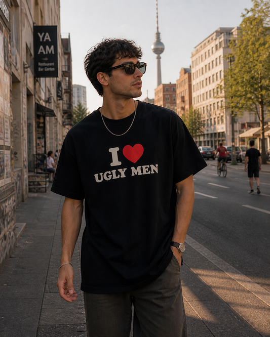 I ♥️ UGLY MEN T-Shirt schwarz