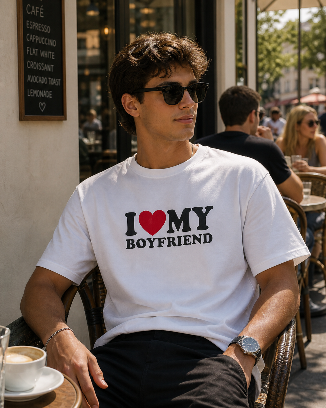 I ♥️MY BOYFRIEND T-Shirt weiß
