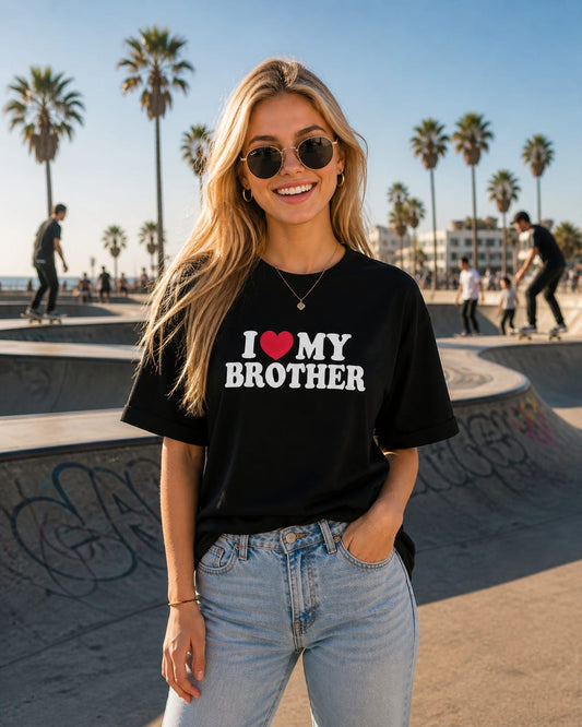 I ♥️ MY BROTHER T-Shirt schwarz