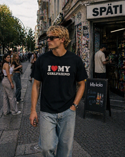 I ♥️ MY GIRLFRIEND T-Shirt schwarz