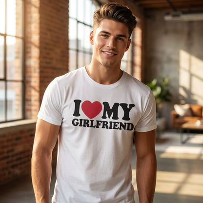 I ♥️ MY GIRLFRIEND T-Shirt weiß