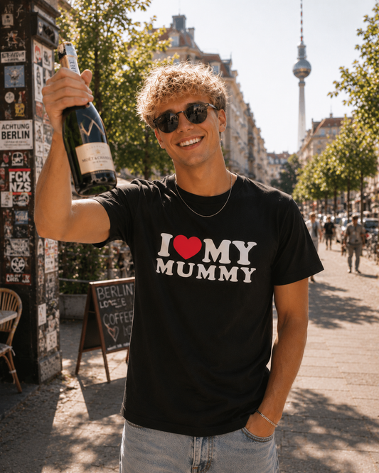 I ♥️ MY MUMMY T-Shirt schwarz