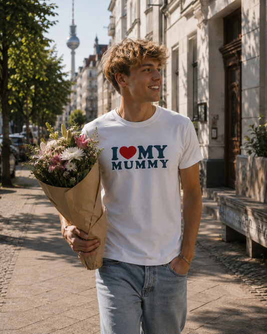 I ♥️ MY MUMMY T-Shirt weiß