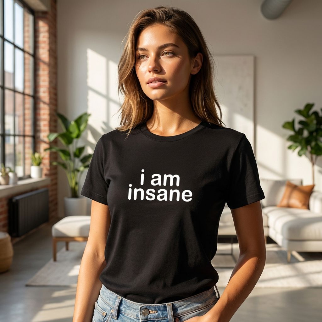 i am insane T-Shirt schwarz