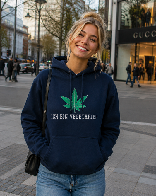 ICH BIN VEGETARIER Jumper navy