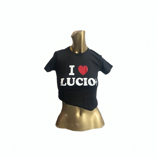 I ♥️ LUCIO Crop-Top schwarz