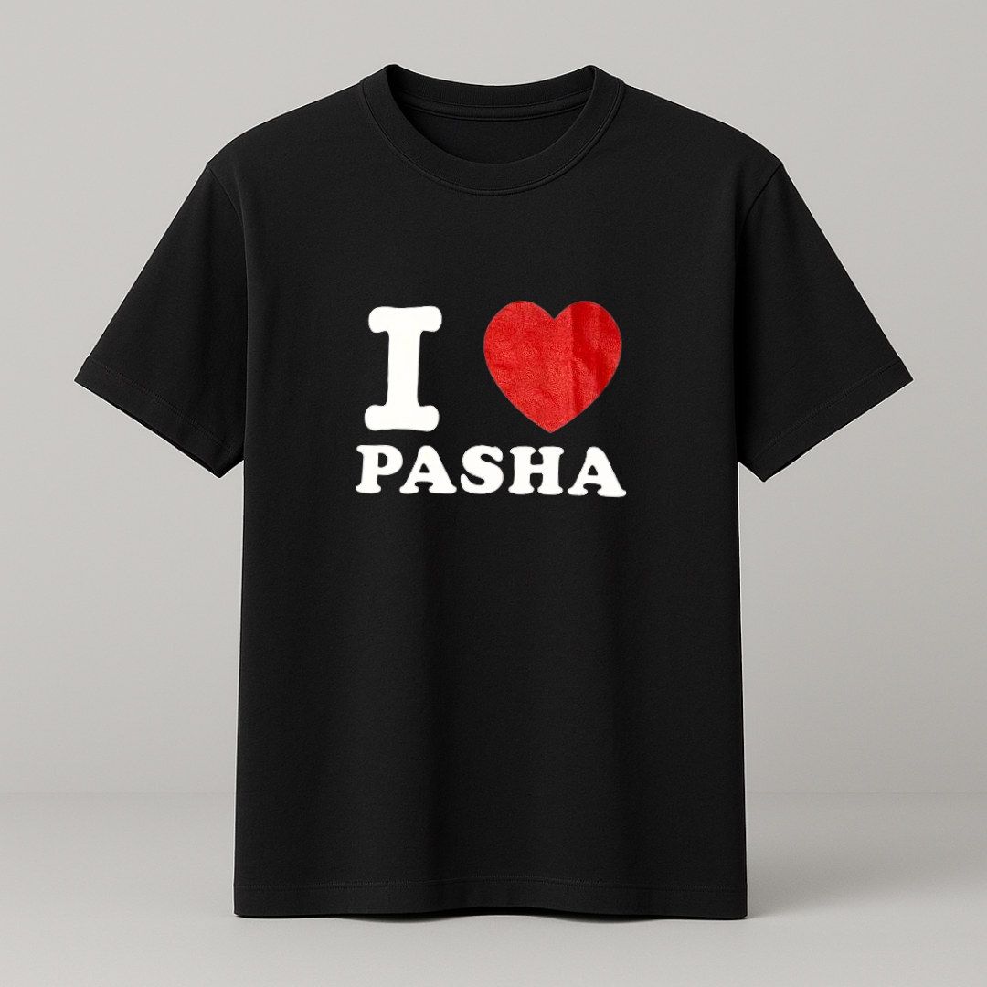 I ♥️ PASHA T-Shirt schwarz